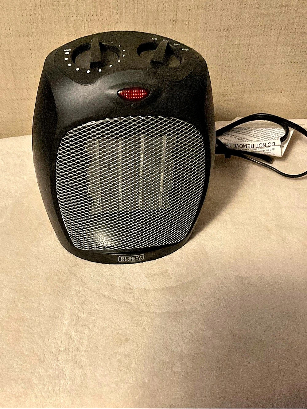 Black+Decker BHDC500B46 1500W Ceramic Heater Black